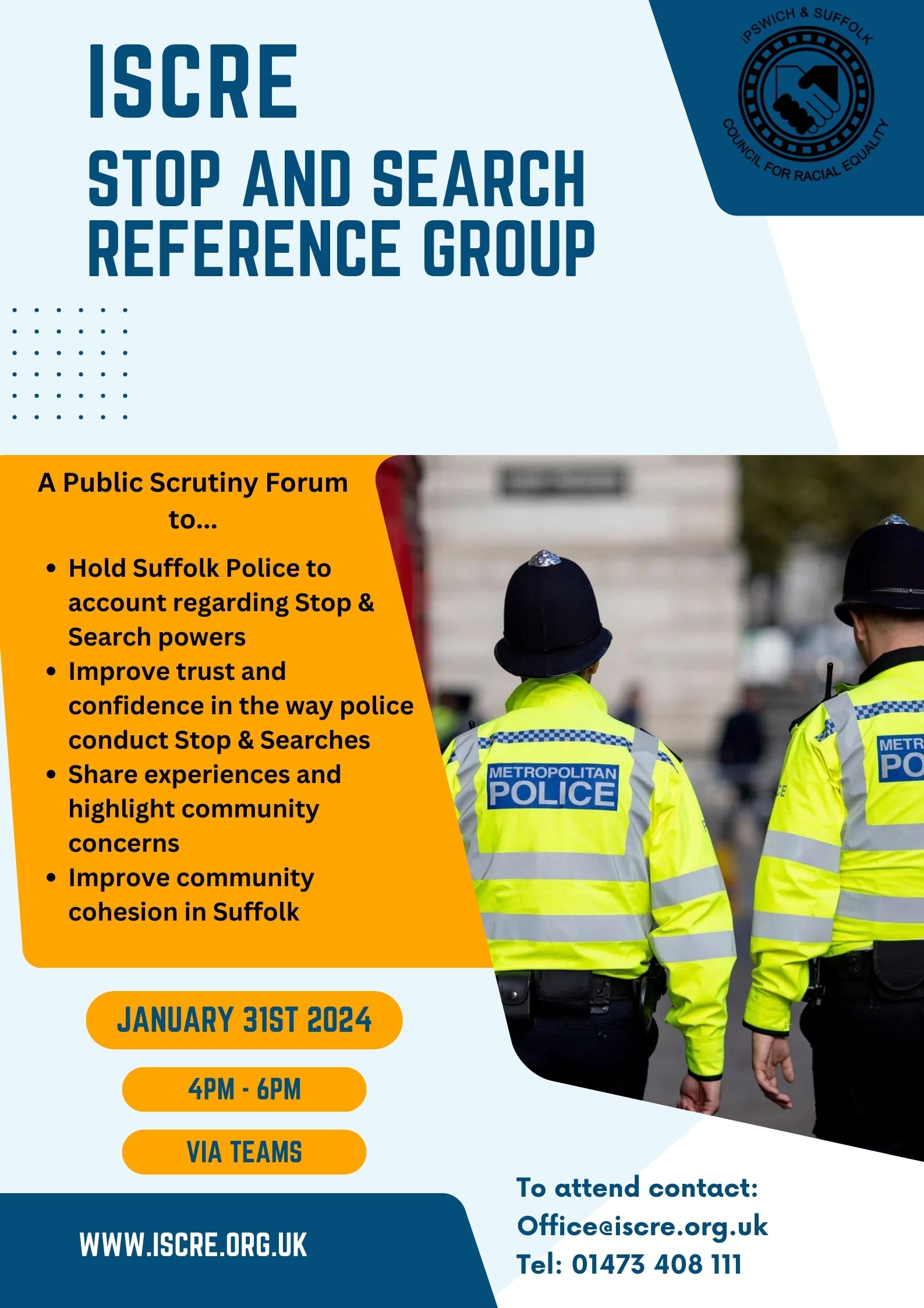 Stop and Search Reference Group 31st January